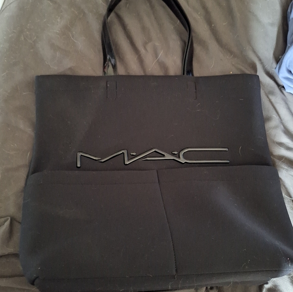 MAC Cosmetics Handbags - Black MAC Cosmetics Two Handle Hand Bag with Pockets